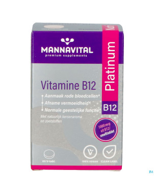 Mannavital vitamine b12 platinum v-comp 60 nf