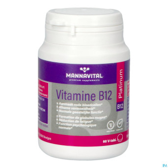 Mannavital vitamine b12 platinum v-comp 60 nf