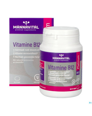 Mannavital vitamine b12 platinum v-comp 60 nf