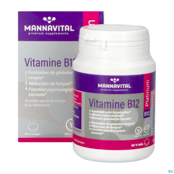 Mannavital vitamine b12 platinum v-comp 60 nf