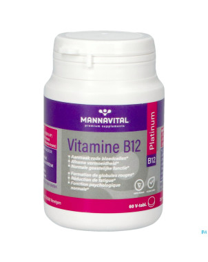 Mannavital vitamine b12 platinum v-comp 60 nf