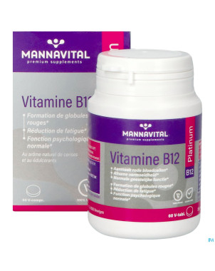 Mannavital vitamine b12 platinum v-comp 60 nf