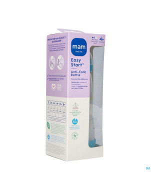 Mam easy start a/colic bib. pure matt bleu 320ml
