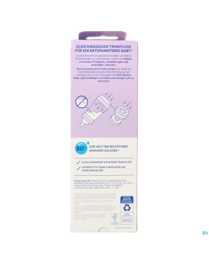 Mam easy start a/colic bib. pure matt bleu 320ml