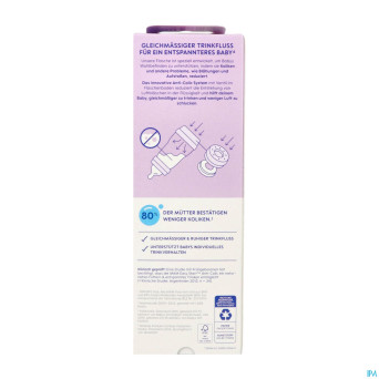 Mam easy start a/colic bib. pure matt lilas 320ml