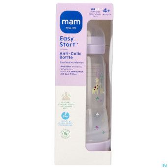 Mam easy start a/colic bib. pure matt lilas 320ml