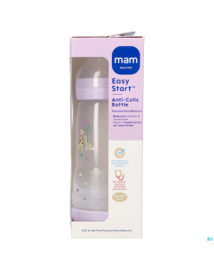 Mam easy start a/colic bib. pure matt lilas 320ml