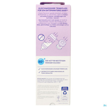 Mam easy start a/colic bib. pure matt lilas 320ml