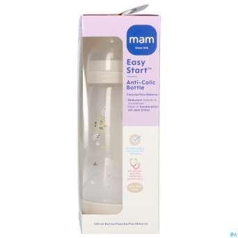 Mam easy start a/colic bib. pure matt uni 320ml