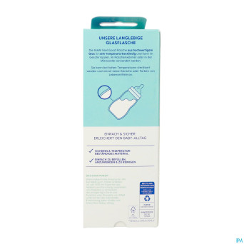 Mam feel good glass bottle matt boy 260ml