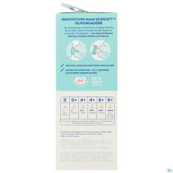 Mam feel good glass bottle matt boy 260ml