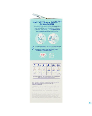 Mam feel good glass bottle matt boy 260ml