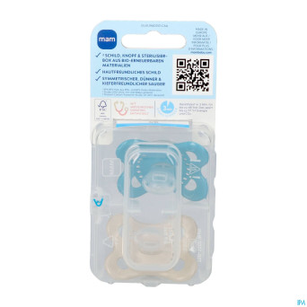 Mam original night sucette silic. pure 0-6m bleu 2