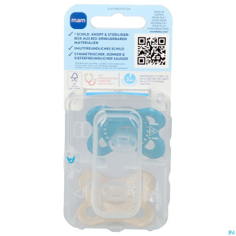 Mam original night sucette silic. pure 0-6m bleu 2