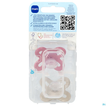 Mam original start sucette silic. pure 0-2m rose 2