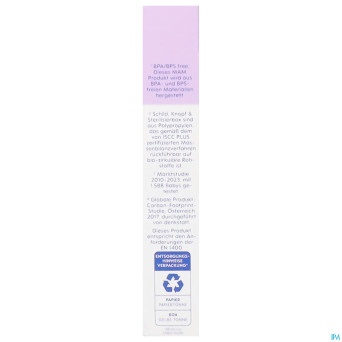 Mam perfect night sucette silicone pure 0-6m rose2