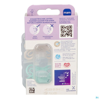 Mam perfect sucette silicone pure 0-6m uni 2