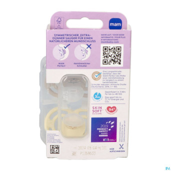 Mam perfect sucette silicone pure 16m+ uni 2