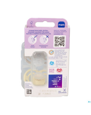Mam perfect sucette silicone pure 16m+ uni 2