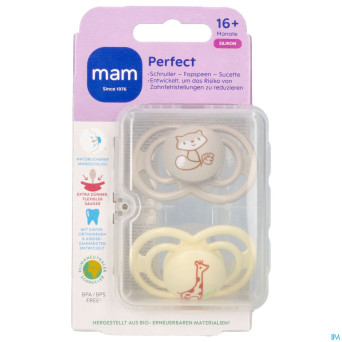 Mam perfect sucette silicone pure 16m+ uni 2