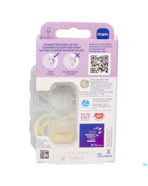 Mam perfect sucette silicone pure 16m+ uni 2