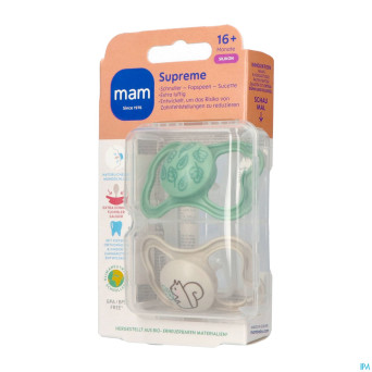 Mam supreme sucette silicone pure 16m+ uni 2