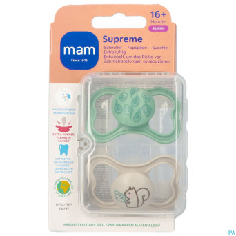 Mam supreme sucette silicone pure 16m+ uni 2