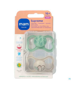 Mam supreme sucette silicone pure 16m+ uni 2