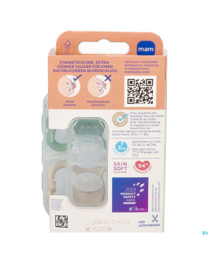 Mam supreme sucette silicone pure 16m+ uni 2