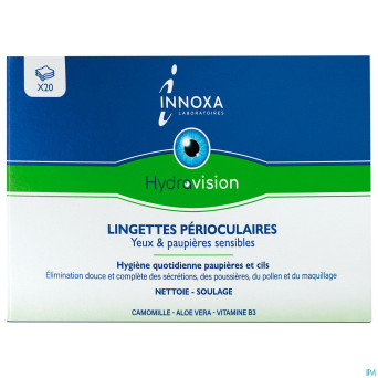Innoxa hv lingettes occulaires 20