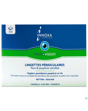Innoxa hv lingettes occulaires 20