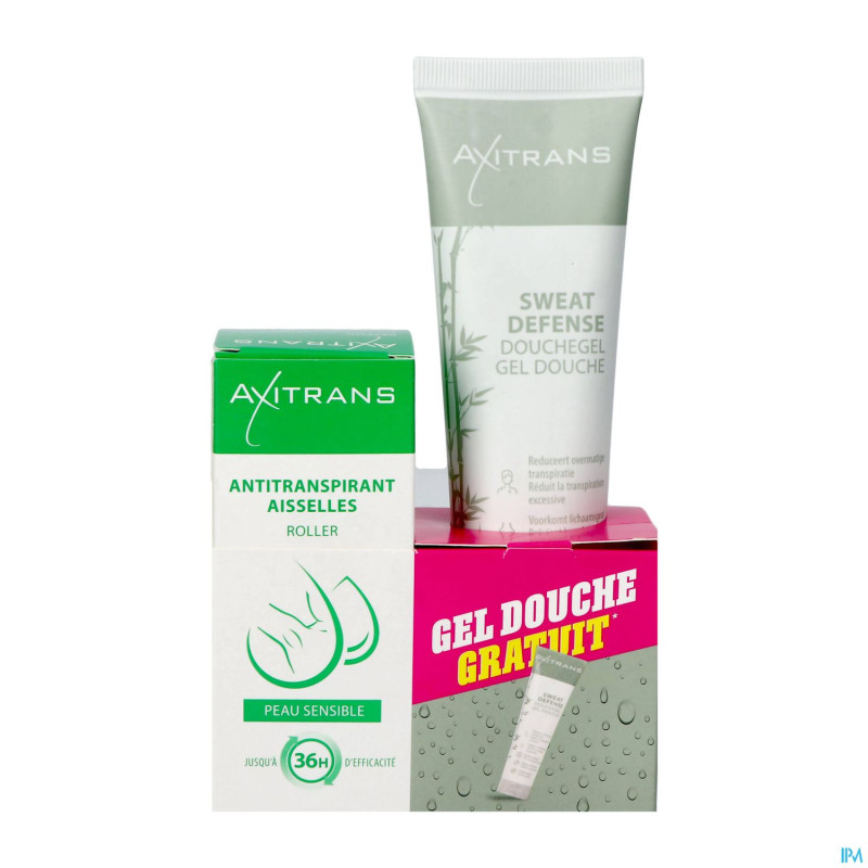 Axitrans roller peau sens.20ml+gel dche 100ml grat