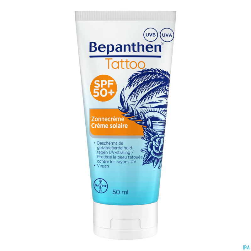 Bepanthen tattoo creme solaire tube 50ml