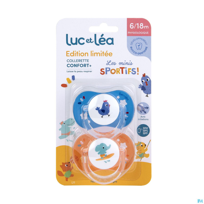 Luc&lea duo sucette 6-18m phys jo ete 2