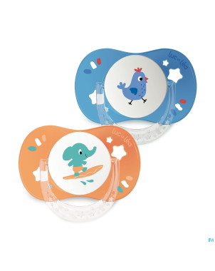 Luc&lea duo sucette 6-18m phys jo ete 2