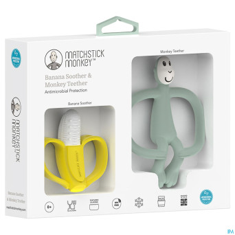 Matchstick monkey coff. banane&vert menthe 2 prod.