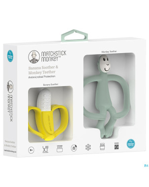 Matchstick monkey coff. banane&vert menthe 2 prod.