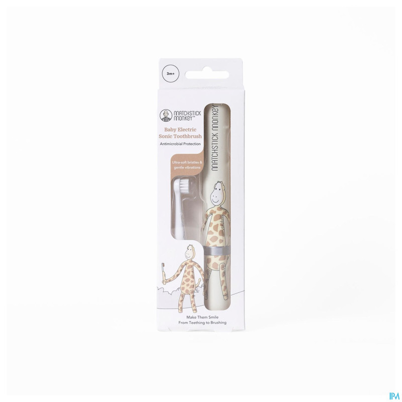 Matchstick monkey bebe brosse a dents sonic girafe