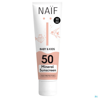 Naif baby&kids sun creme minerale spf50 30ml