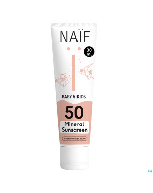 Naif baby&kids sun creme minerale spf50 30ml