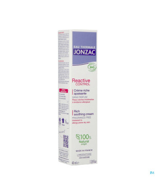 Jonzac reactive control creme riche 40ml