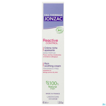 Jonzac reactive control creme riche 40ml