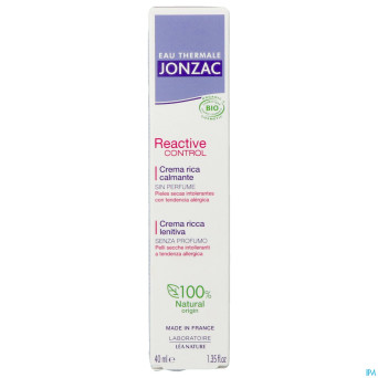 Jonzac reactive control creme riche 40ml