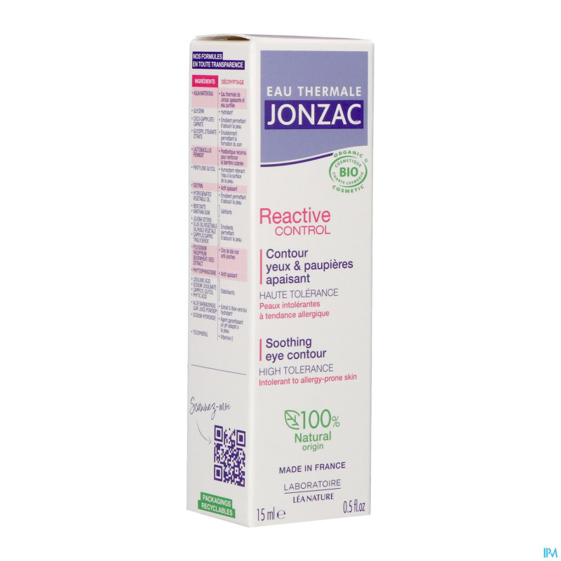 Jonzac reactive control contour yeux 15ml