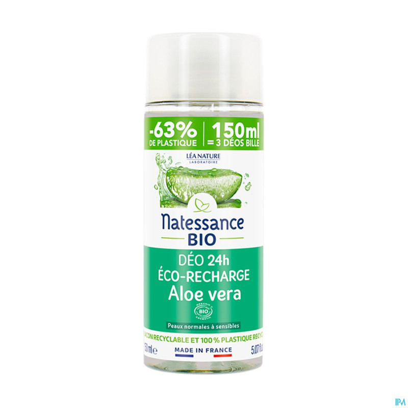Natessance recharge deo aloe vera bio 150ml