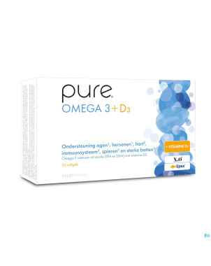Pure omega 3 + d3 softgels 30