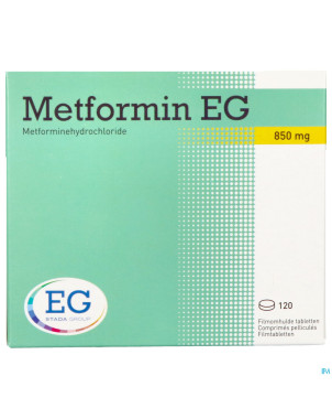 Metformin eg 850mg comp pell 120