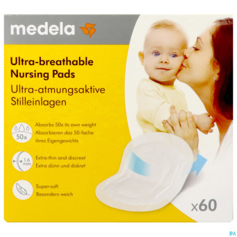 Medela coussinets allaitement ultra respirants 60