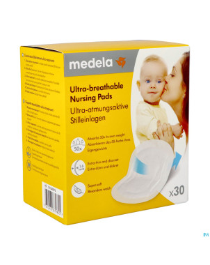 Medela coussinets allaitement ultra respirants 30