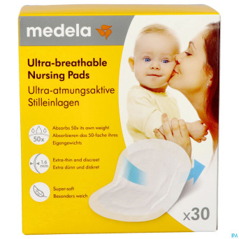 Medela coussinets allaitement ultra respirants 30